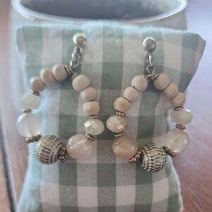 Beaded Hoop Earrings